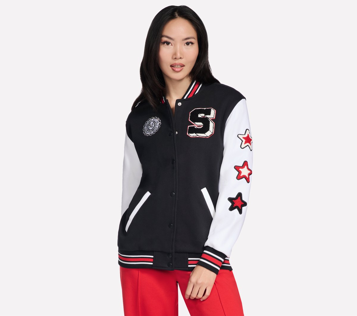 Classic Varsity Jacket | Skechers Women