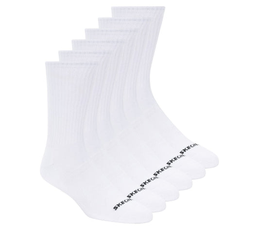 6 Pack Large Core Crew Socks | Skechers Men|Clothing